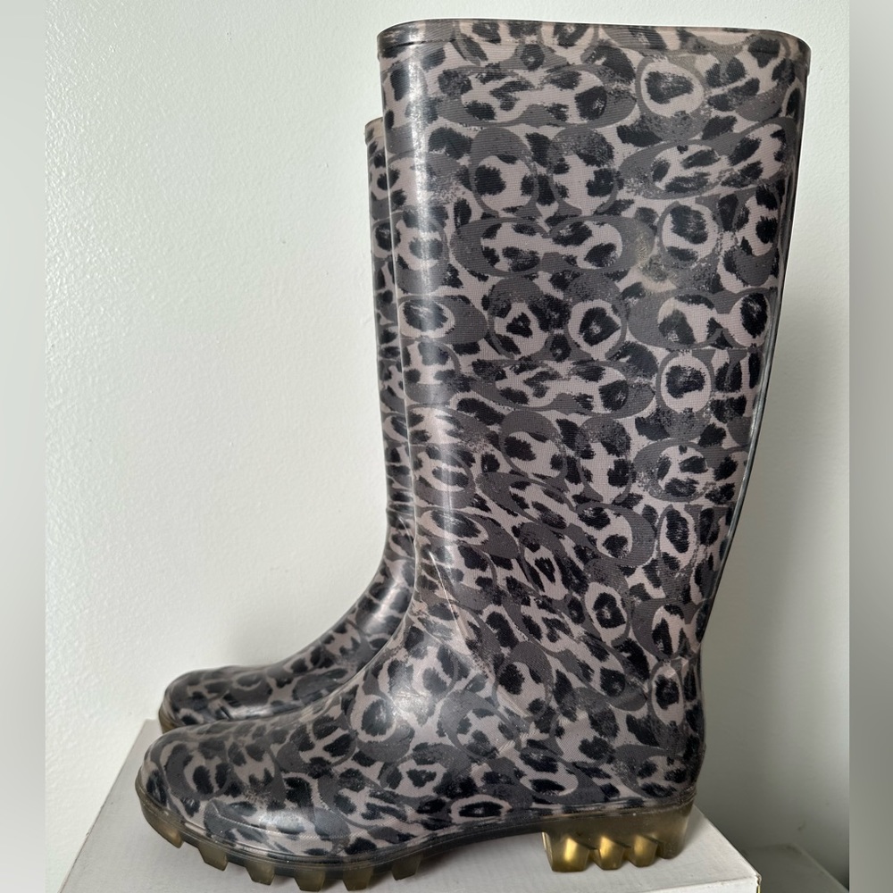 Coach rain boots